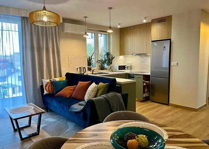 Nowy apartament Saska, z parkingiem
